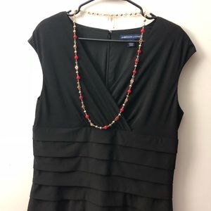 Alfani black ruffles layer dress - LBD